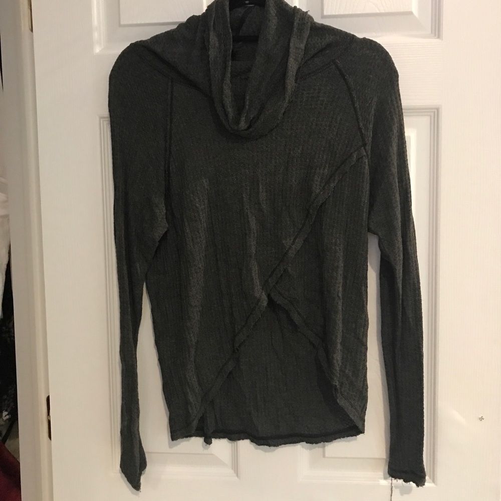 Free people knitted turtle neck crop